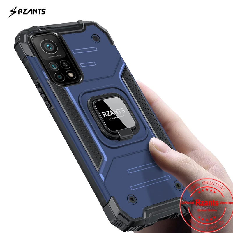 

Rzants For Xiaomi MI 10T MI 10T Pro Hard Case Ring Stand [King Kong]Stockproof 2 in 1 Armor Cover Phone Casing