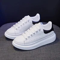 leather platform sneakers women vulcanize shoes casual white sneaker women shoes flats lace up walking trainers zapatos mujer