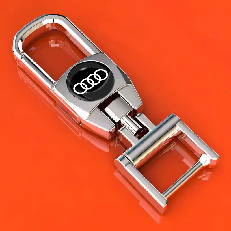 

Металлический брелок с защитой от потери автомобиля, 3D значки, брелоки, аксессуары для Audi Sline A6L A4L A3 A4 A7 A5 Q3 Q5L Q7 Q2L S4 S5 TT