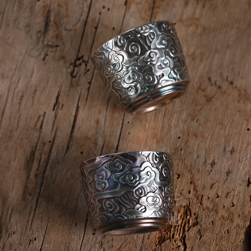 Три раза позолоченная чашка Sier 99 чайная набор кунг-фу с рисунком облака ручной