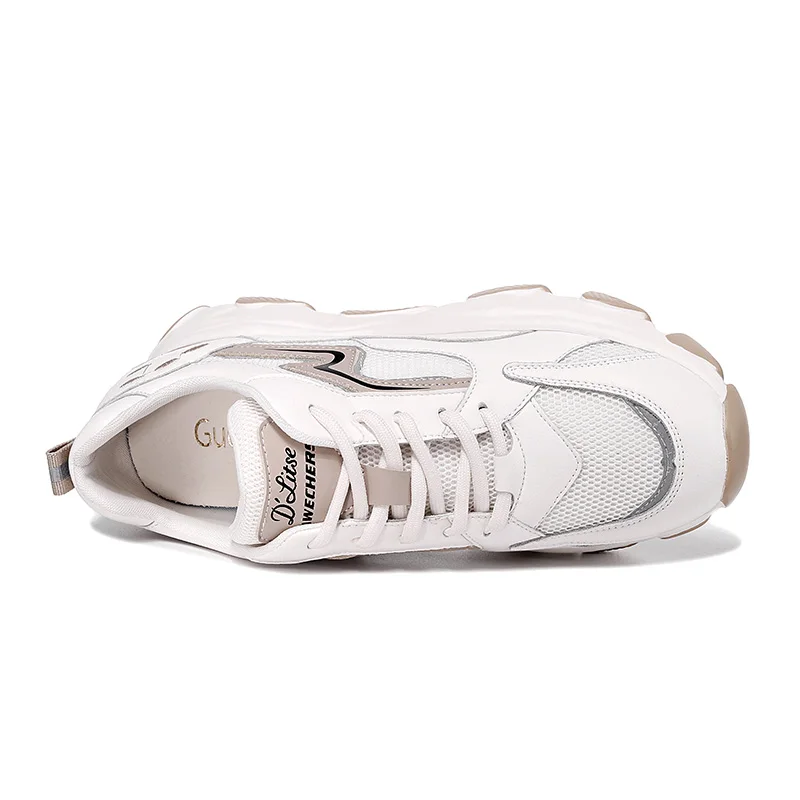 Женские беговые кроссовки из натуральной кожи дышащая Спортивная обувь для бега