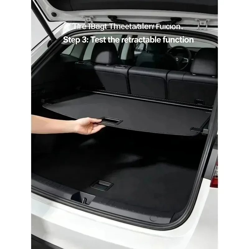 Фото Выдвижная шторка-органайзер для багажника Ford Focus 2012-2018, защита от кражи, требует сверления №5