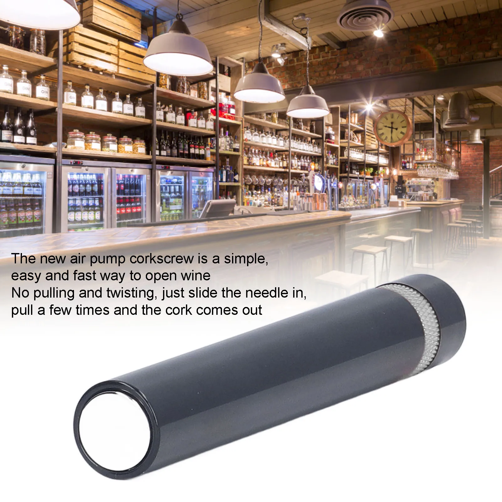 Открывалка для винных бутылок игольчатого типа в форме губной помады