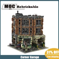 new 3065pcs creative expert corner garage hot selling street view model moc modular house blocks educational diy kidstoy gifts