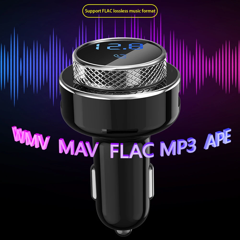 GC16 Автомобильный FM-передатчик QC3.0 USB Быстрое зарядное устройство Открытый