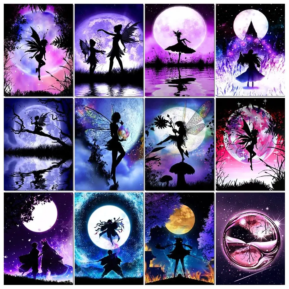 MAXMPUP алмазная живопись Сказка бабочки полноразмерная Алмазная вышивка