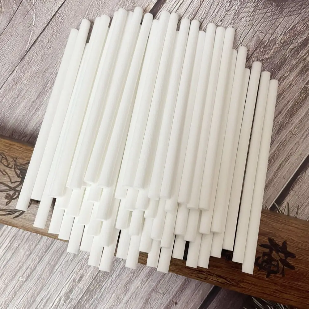 

L10 x 5/4/3mm Essential Oil Diffuser Rattan Sticks, Synthetic White Fiber Diffuser Reed Sticks for Home Decoration