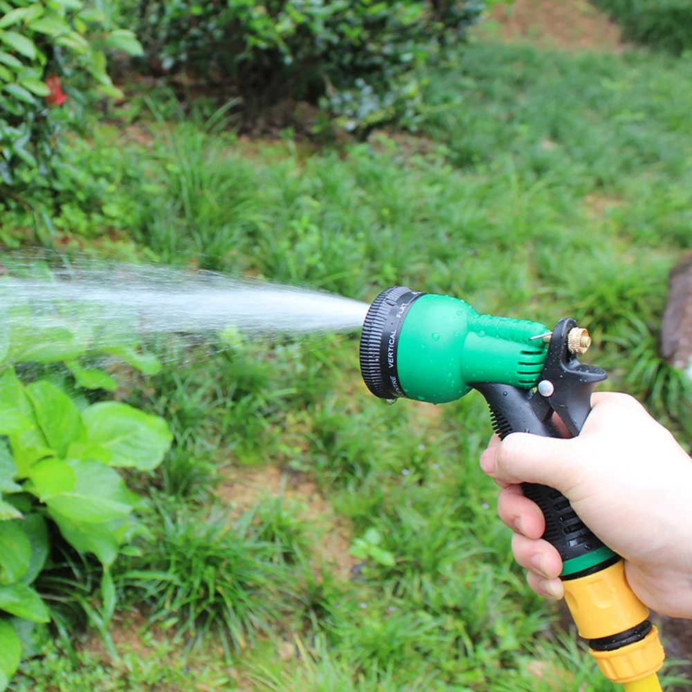 

Mist 8 Spray Pattern High-Pressure Shower Spray Gun Soft Handle Hose Nozzle Multifunction Sprayer Nozzle Sprinkler