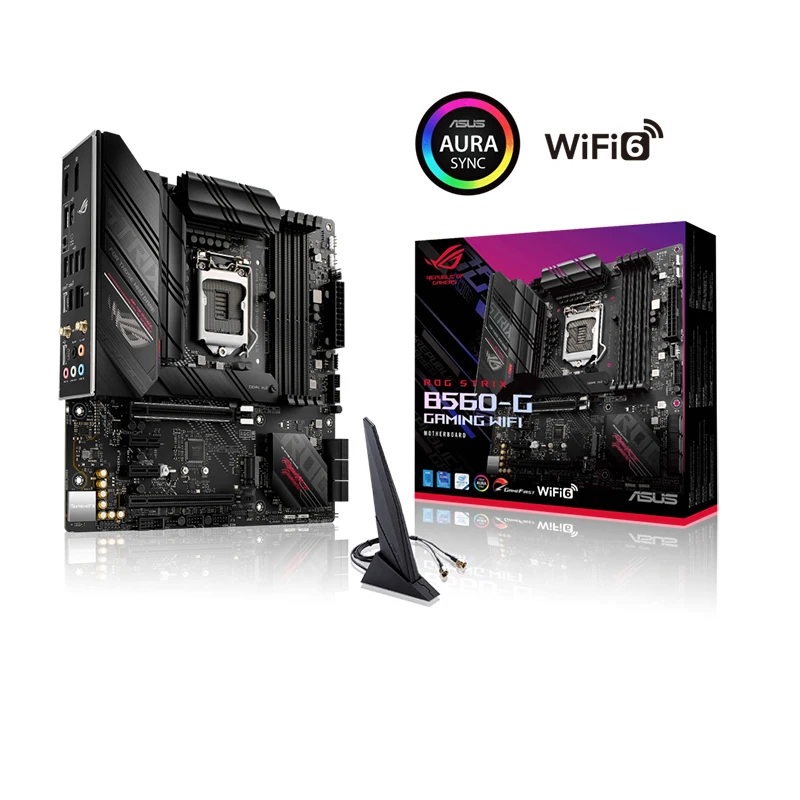 

Asus ROG STRIX B560-G GAMING WIFI B560 LGA 1200 micro ATX PCIe 4,0, 8 + 2 Desktop B560 материнская плата LGA 1200 i7/i5/i3