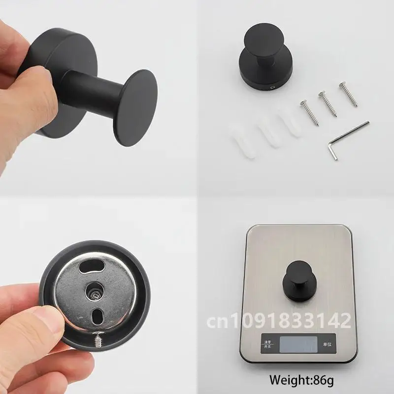 ULA Настенный крючок из нержавеющей стали Дверные ключи Тканевый для пальто