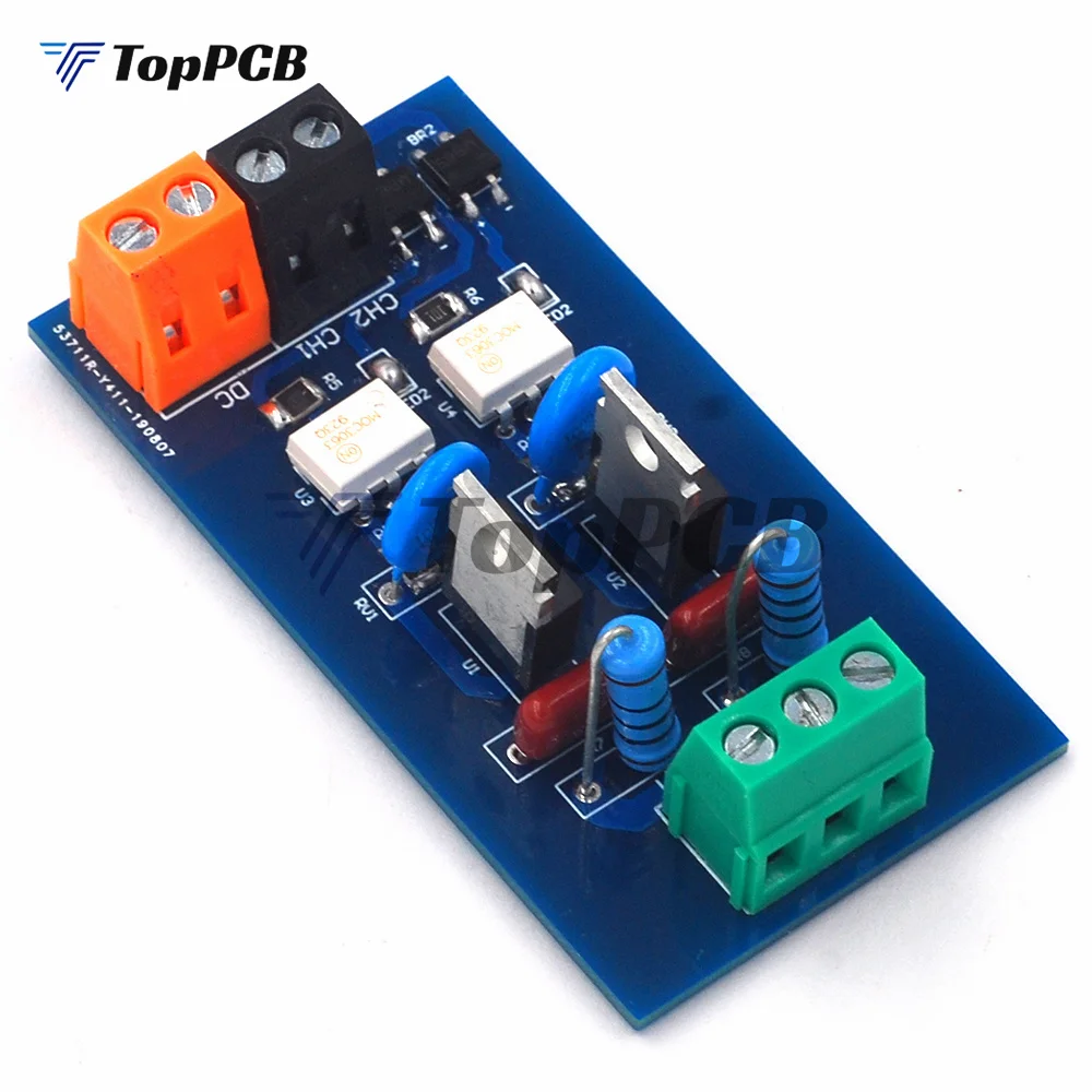 

2 Channel Solid State Relay Module SSR with Photoelectric Isolation PNP NPN DC 24V to AC 8-230V 110V 220V PLC Amplifier Board