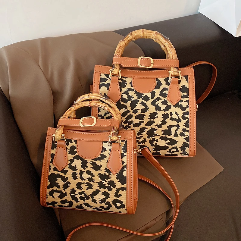 

Top Brand Shoulder Bags For Women Designer Handbags And Purse Retro Bamboo Handle Tote Small Square Crossbody Bag Luxury Bolsos