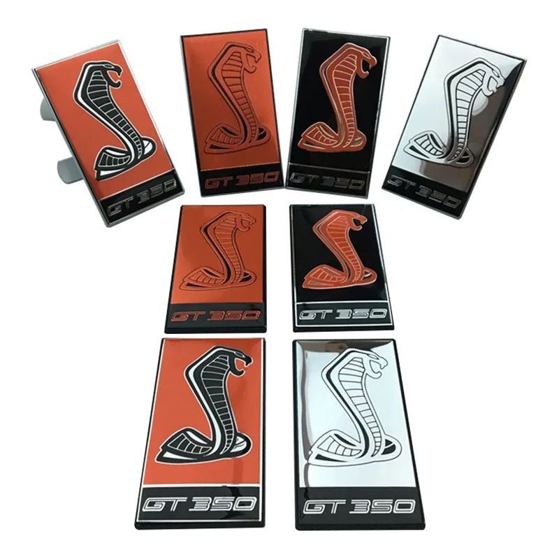 

Металлические наклейки с логотипом Shelby, эмблема передней решетки для Ford Mustang Shelby GT500 GT350 V6 V8, декоративный значок для внешнего бампера