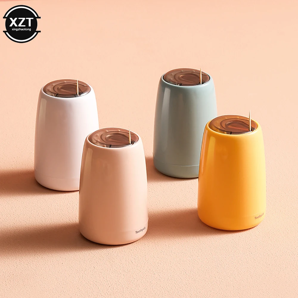 

1pcs Nordic Toothpick Dispenser Home Creativity Automatically Home Living Room Dining Room Toothpick Storage Box For Toothpicks