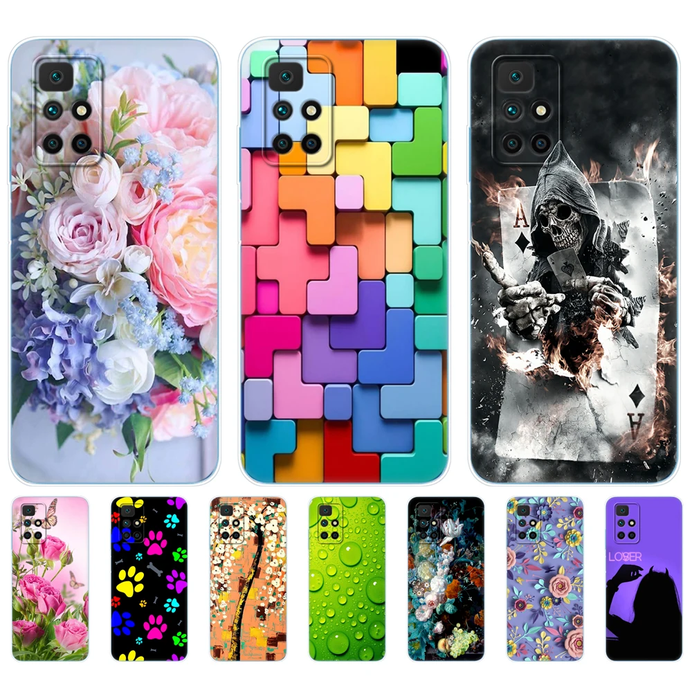 

For Redmi 10 Case 2022 Back Phone Cover For xiaomi Redmi 10 Case 6.5 inch Redmi10 global Silicon Soft TPU Protective Bag Bumper
