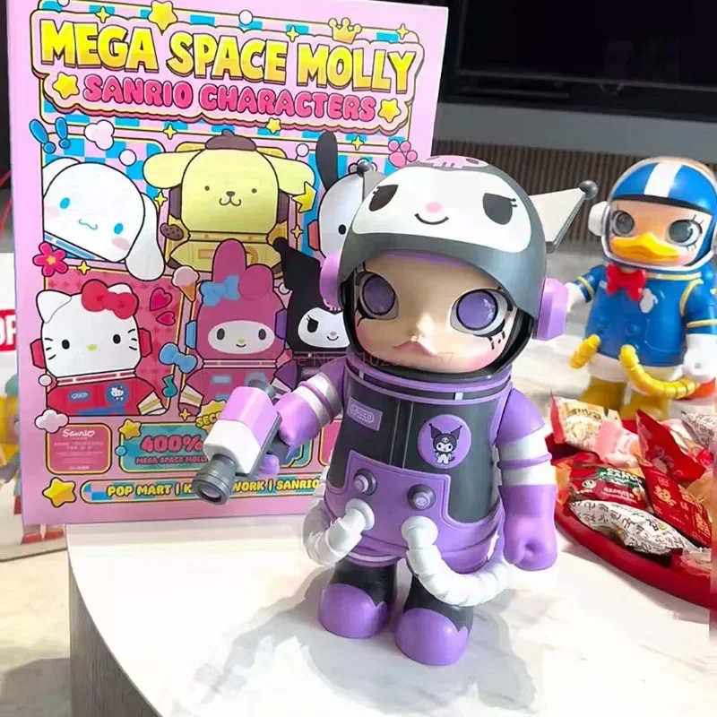 Подлинная фигурка Mega Space Molly 400% семейной серии Sanrio аниме Hello Kitty милая коллекция