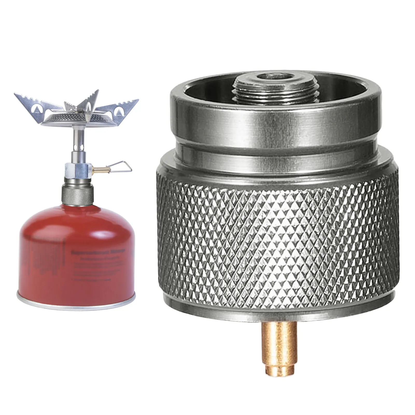 

Propane Adapter Camping Stove Fuels Tank Converter Input Valve Output Canister Refill Burner Gas Strong Fire Cookware Supplies