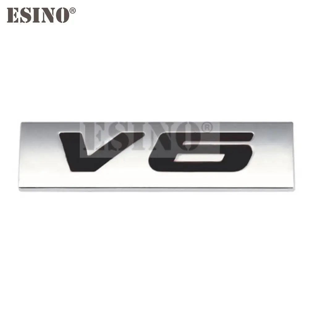 

Стайлинг автомобиля 3D V6 V8 4x4 логотип металлический цинковый сплав наклейка значок для автомобиля корпус задний багажник клейкая наклейка эмблема