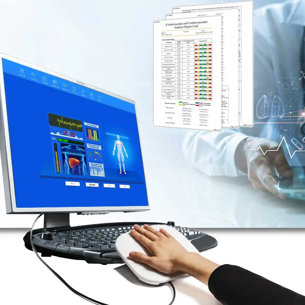 

Body Health Analyzer With 52 Reports Quantum Resonance Magnetic Analyzer Set Bio Resonance Magnetic Analyzer For Body Health