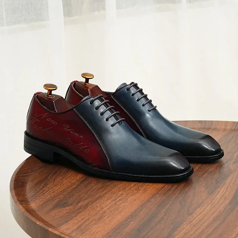 Качественные мужские туфли Goodyear с рантом дизайнерские брендовые броги на