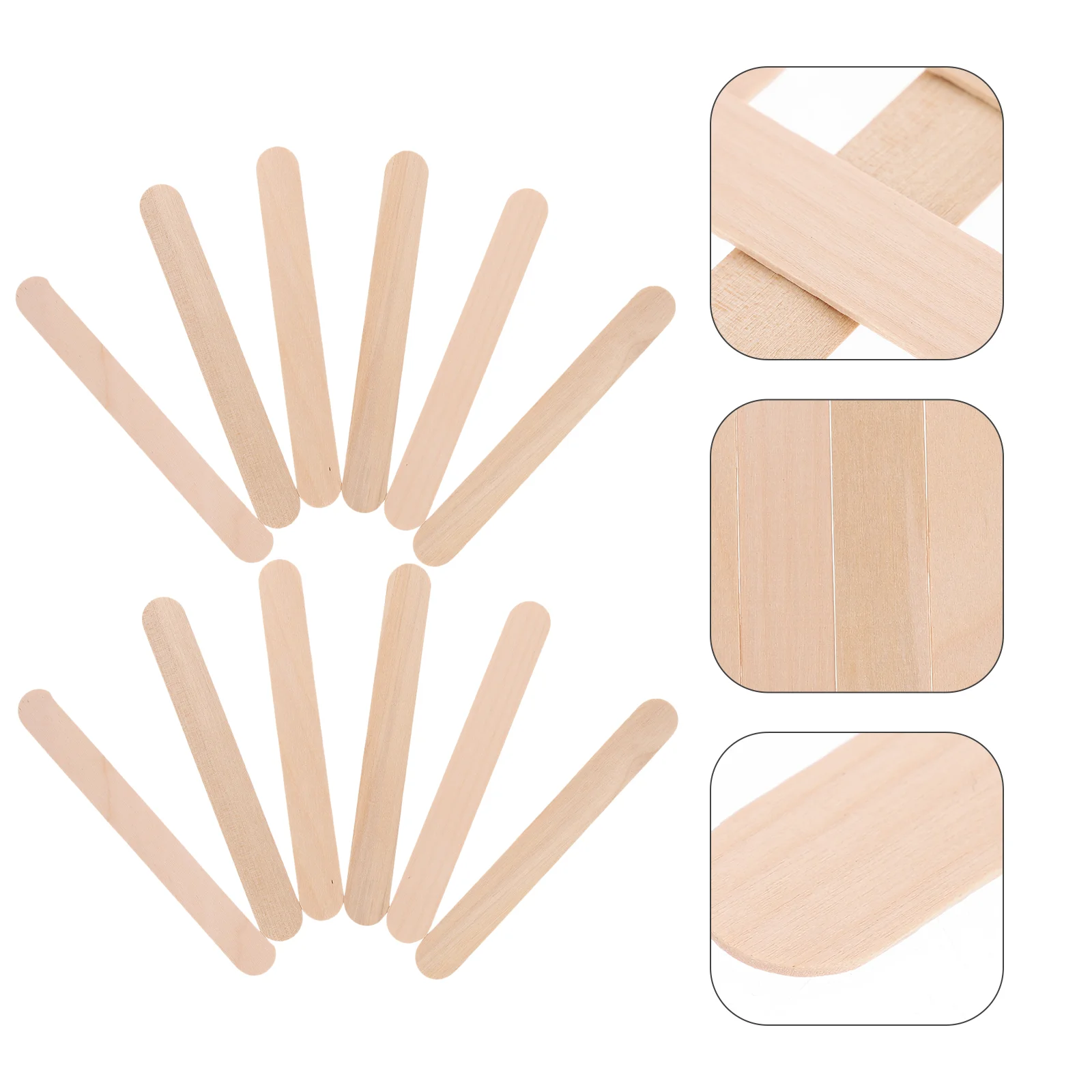 

200 шт. шпатель, шпатель для языка Prime Ice Pop, стерильные деревянные шпатели, портативные палочки, диагностические депрессоры