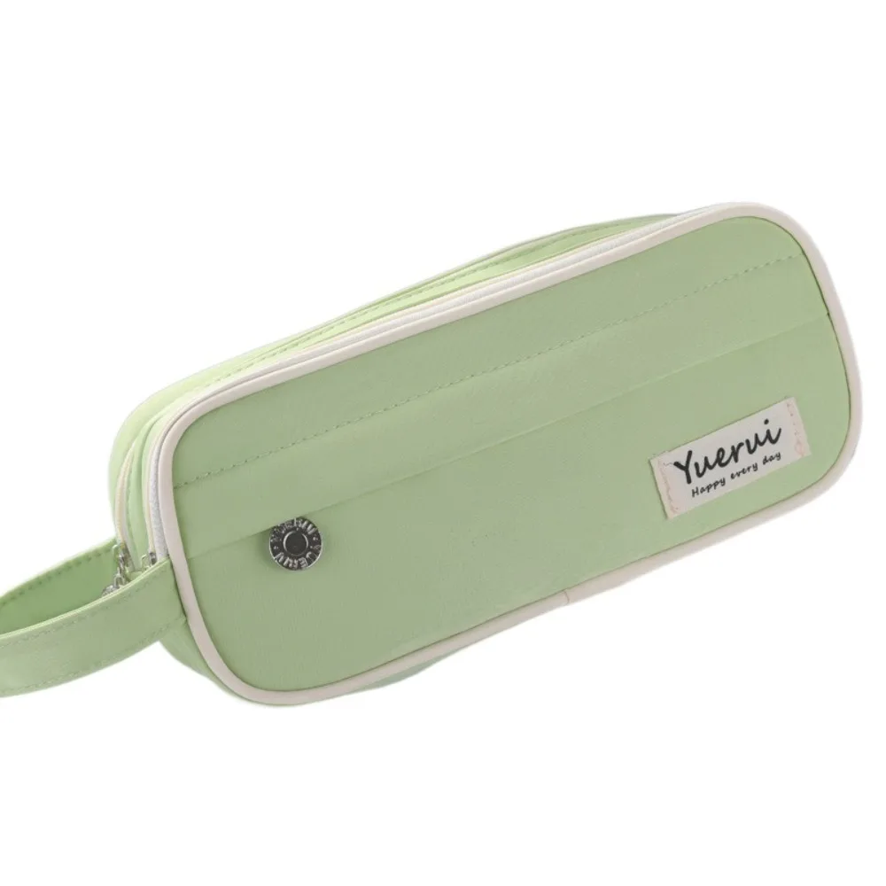 3-слойный пенал Macaron с двойной молнией большой емкости портативный чехол для