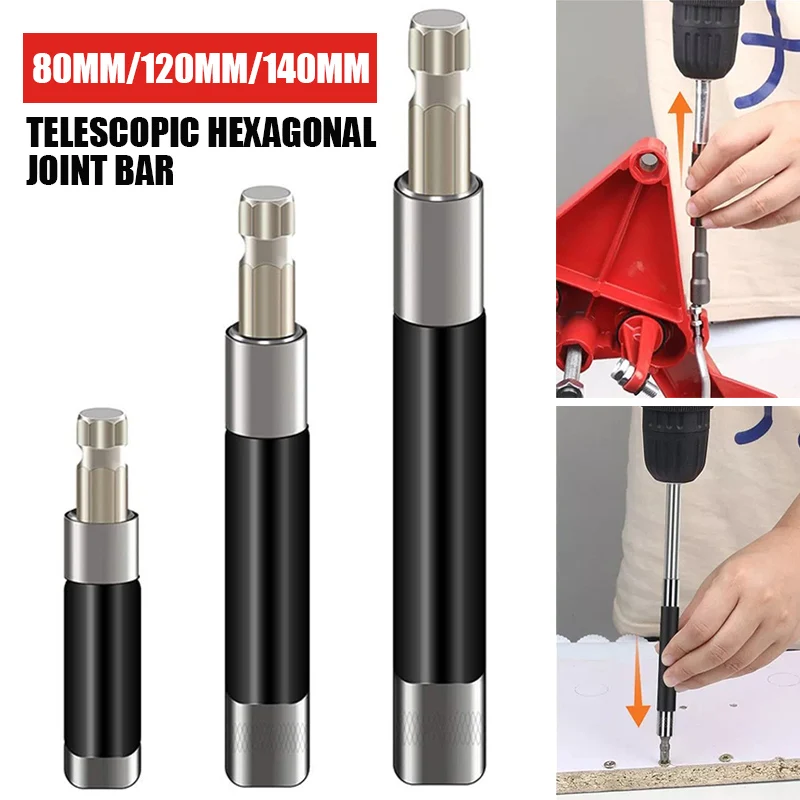 

New Hexagonal Telescopic Joint Bar Connecting Rod Extended Connecting Rod Multi-purpose Screwdriver Bit Set Holder Adapter Head