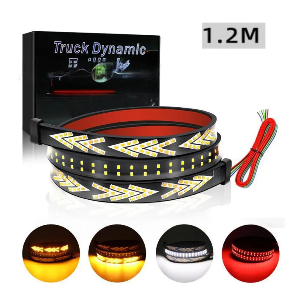 

Светодиодный задний фонарь для грузовика 3 в 1, сигнал тормоза/поворотника/DRL (47,24-94,48) дюйма, водонепроницаемая светодиодная лента для мотогрузовика, прицепа, квадроцикла, 12 В