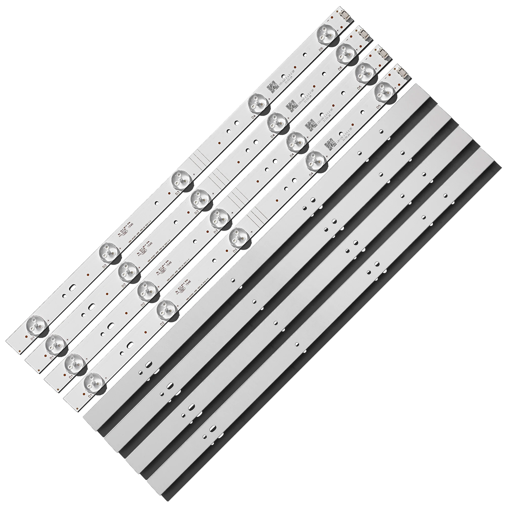 

Новый комплект 8 шт. 5 светодиодный 405 мм светодиодный полосы для мгновенной печати Polaroid TQL43F4PR001 43E6000 5800-W43001-3P00 E465853 02K03177A RDL430WY RDL430FY