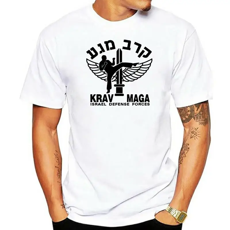 

2022 Krav Maga close combat emblem customized 100% cotton white graphic top t-shirt
