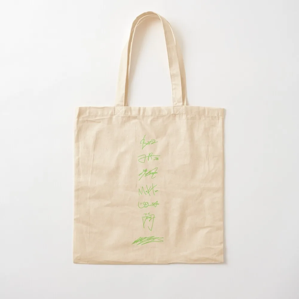 GOT7 SIGNATURES Tote Bag Женская сумка-шоппер на заказ Сумка-тоут Холщовая сумка