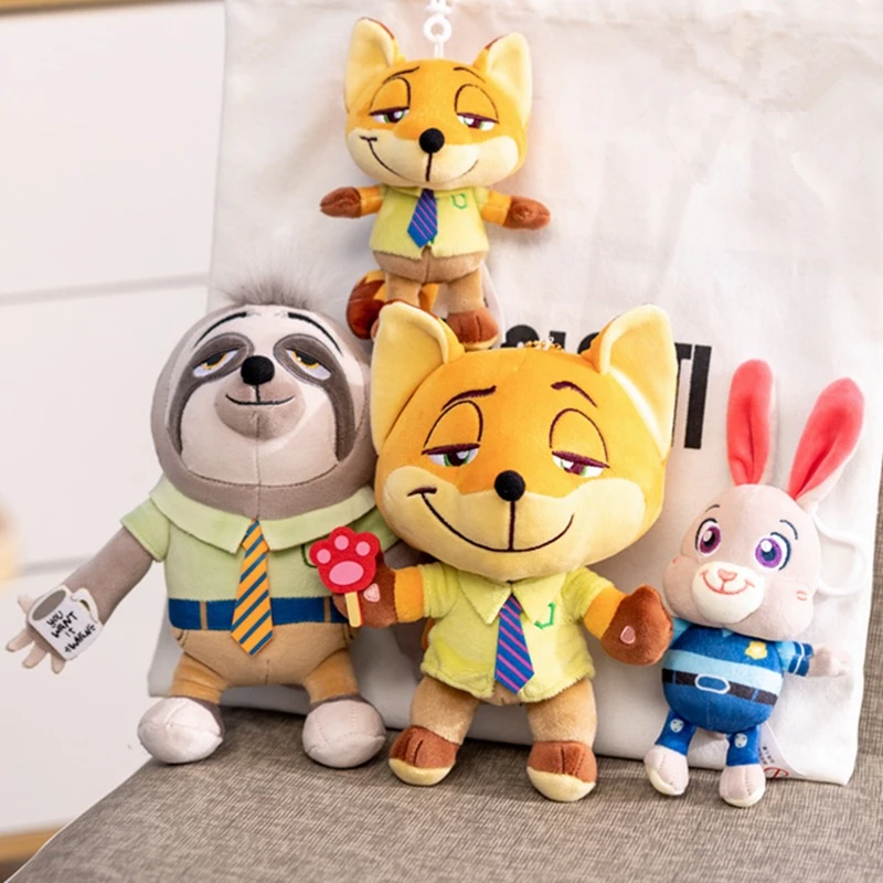 

Disney Cartoon Anime Zootopia Judy Hopps Nick Wilde Plush Toys Kawaii Soft Stuffed Plushie Dolls for Kids Birthday Gifts