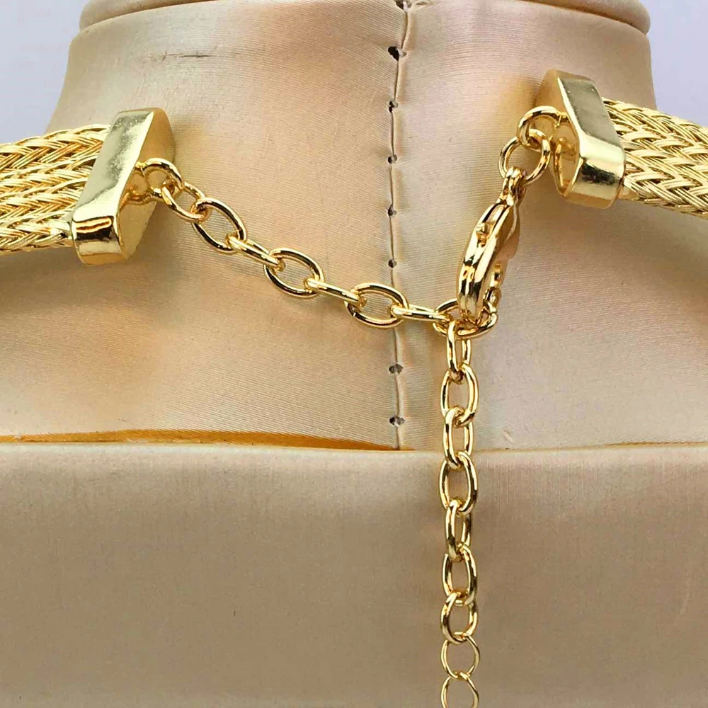 Модные Ювелирные наборы для женщин африканская нигерийская Свадебная бижутерия