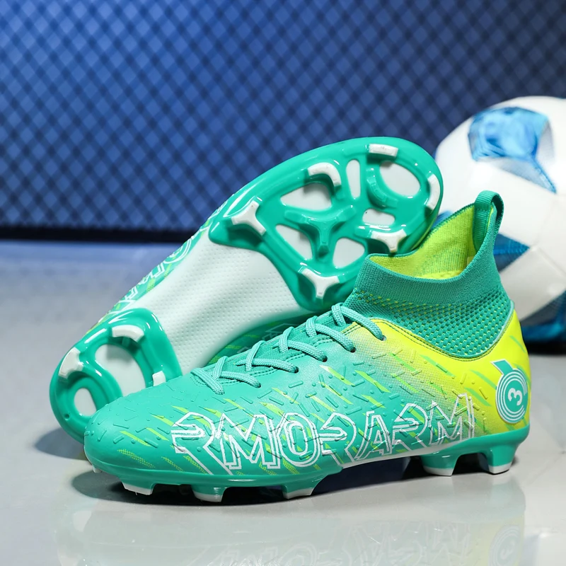 

Big Size 31-48 Professional Outdoor Football Boots Men Non-slip Women Football Sports Shoes Soft Light Children Soccer Sneakers