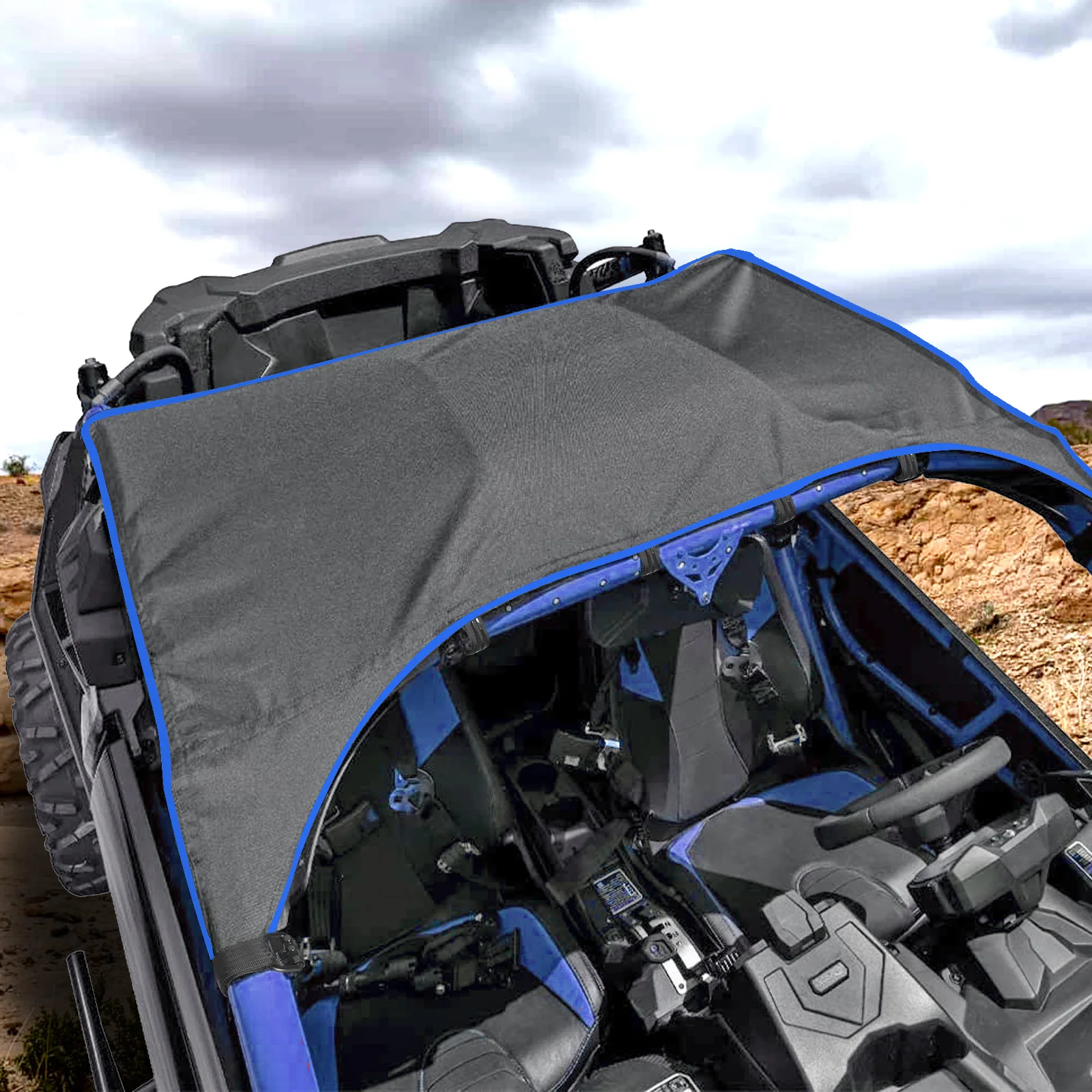 

Waterproof Fits Maverick X3 Accessories UTV Soft Top Canvas Roof Shade Cover for Can Am Maverick X3 2017 - 2022 2 Doors