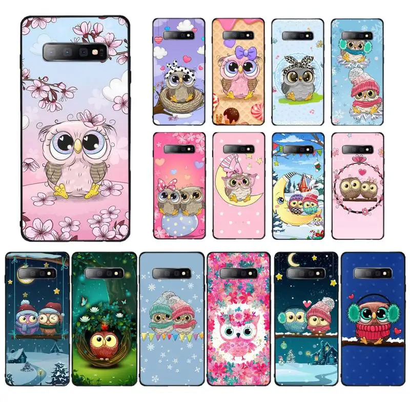 

MaiYaCa Cute Cartoon Owl Phone Case for Samsung S10 21 20 9 8 plus lite S20 UlTRA 7edge