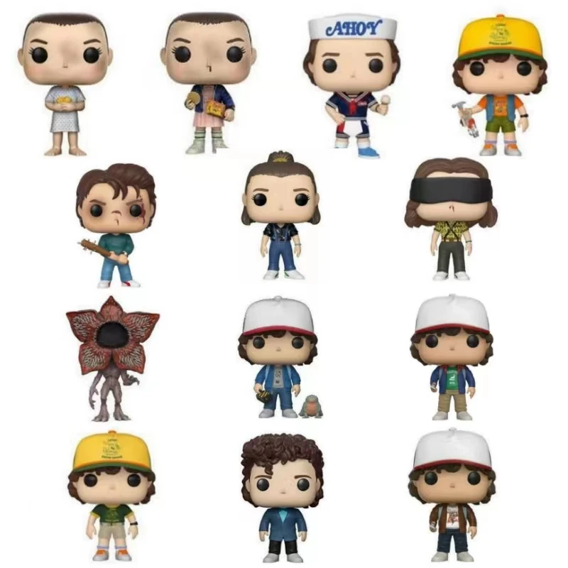 

Экшн-фигурка из ПВХ с изображением незнакомых вещей, Дастин, Стив, Нэнси, лягушка, модель персонажа пиранхи, игрушка, коллекционная фигурка, ...