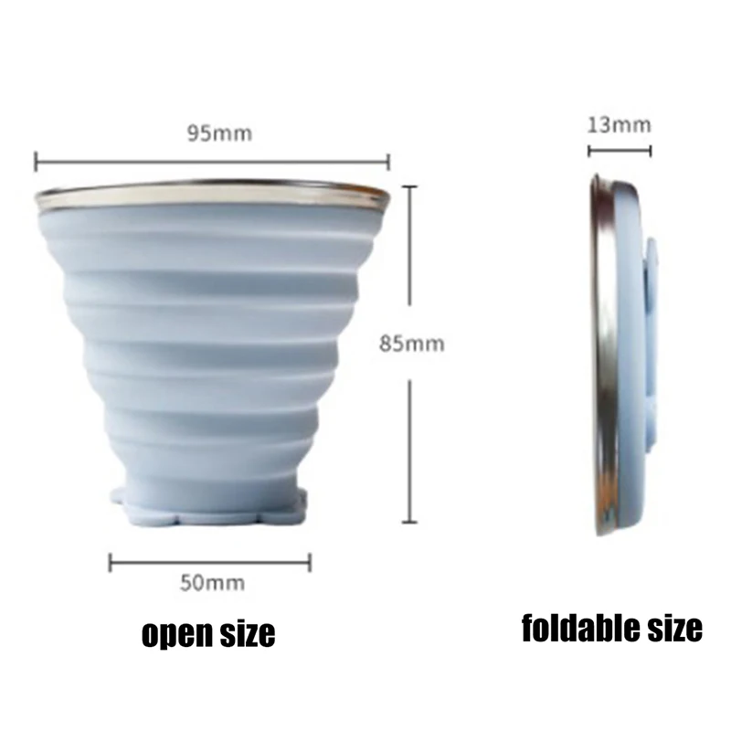 Складная чашка складная телескопическая силиконовая бутылка для воды чашки