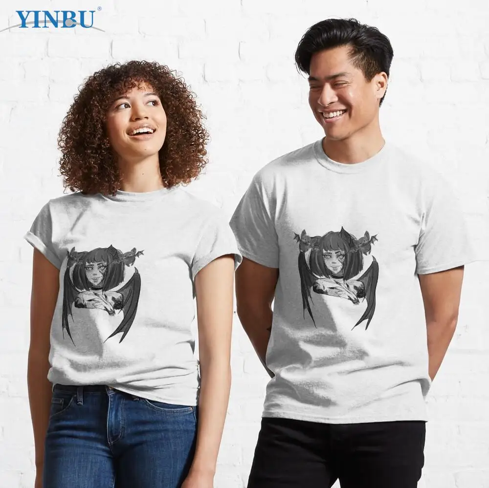 

Брендовая Высококачественная Мужская короткая футболка Bat Girl YINBU с графическим принтом 2023
