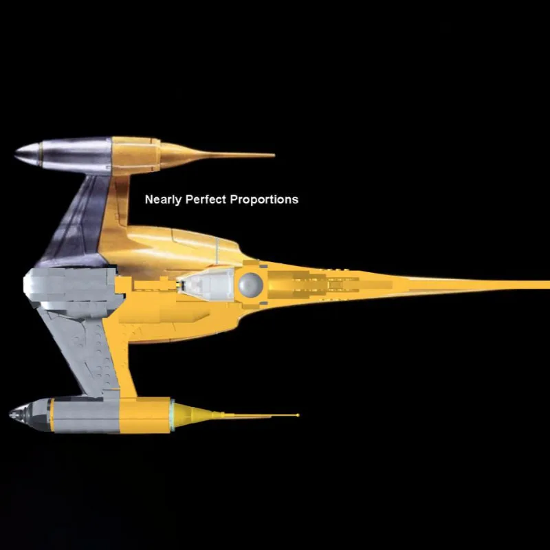 Фото Набор для сборки модели космического истребителя N1 Starfighter N (1170 деталей) MOC UCS, коллекционная серия, научно-фантастическая модель, конструктор, игрушка, подарок №3