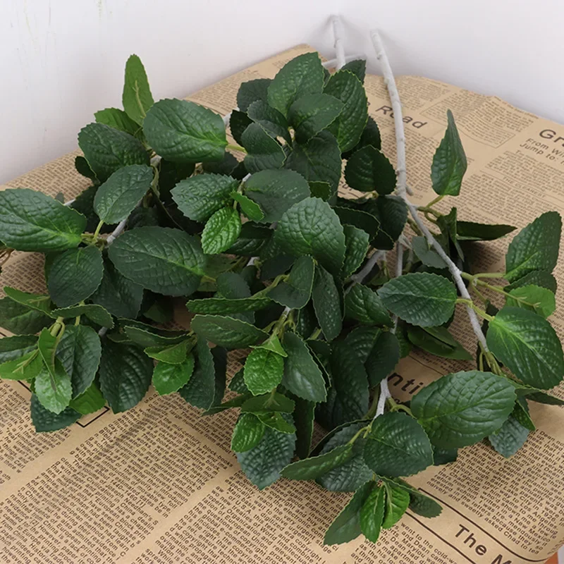 Имитация пленки с листьями мяты для дома гостиной столовой искусственные