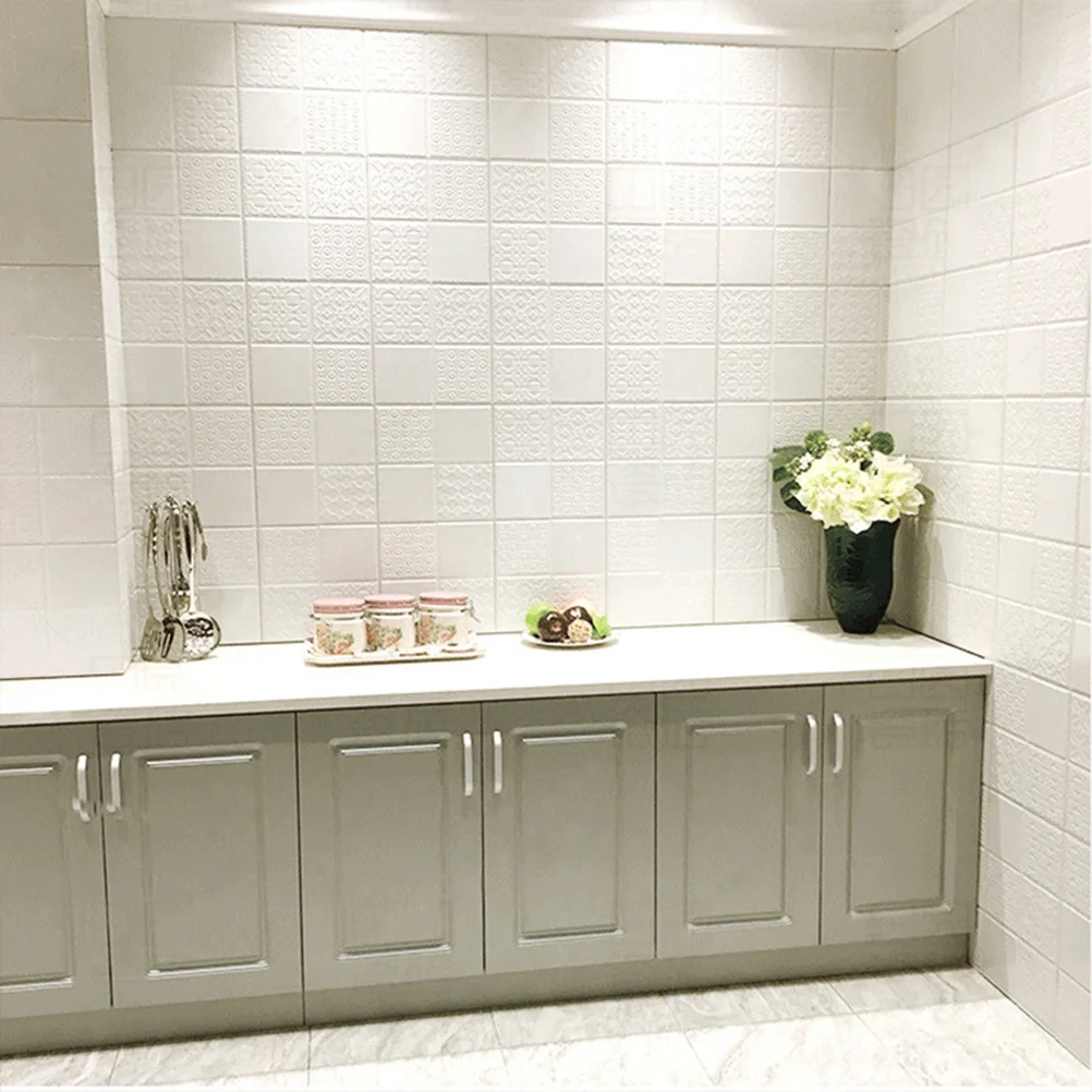 

1 Pc Easy Peel Wall Tile Stickers Tile Decals Peel and Kitchen Tile Stickers Self-Adhesive Kitchen Backsplash