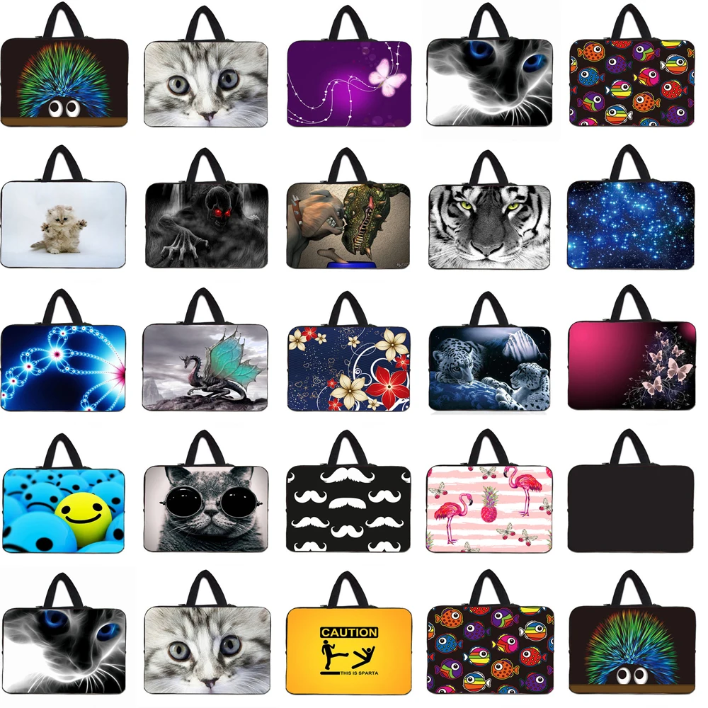

Viviration Waterproof Neoprene Laptop Carry Bag Case 10 12 13 14 15 16 17 Inch Handle Pouch Funda Portatil Bolsas 15.6" Bolsas