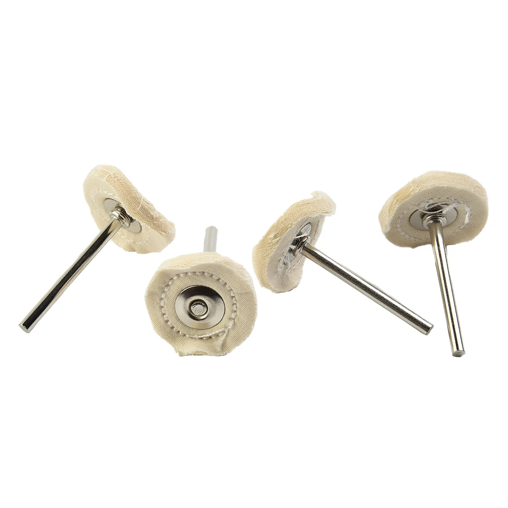 

Buffing Pad Polishing Wheel Metal Polisher Tool Stainless Steel T-shaped White With Handle 10pcs 25mm Brush Cloth