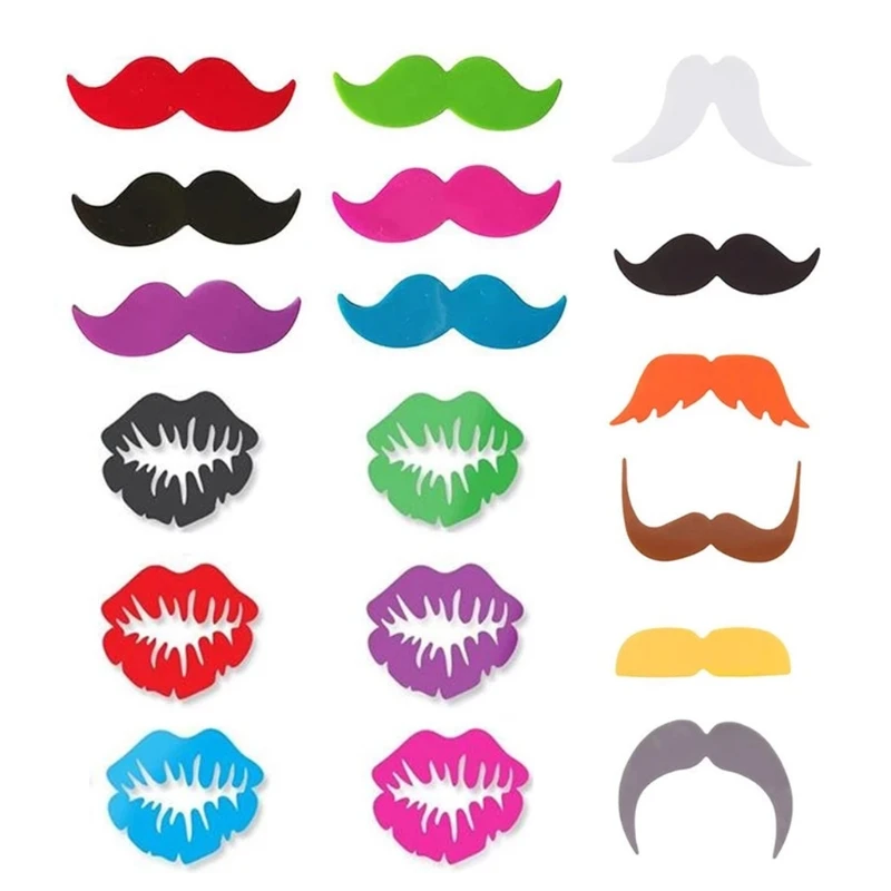 

Маркеры для бокалов из силикона, набор из 18 штук