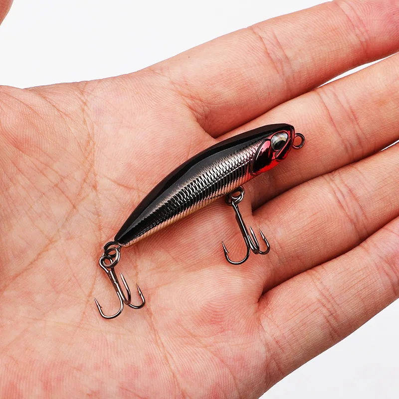 

1/2PCS Minnow Sinking Slowly Pencil Fishing Lure 5cm 5g Crankbait Wobblers ABS Artificial Hard Bait Lake Sea Fishing Tackle