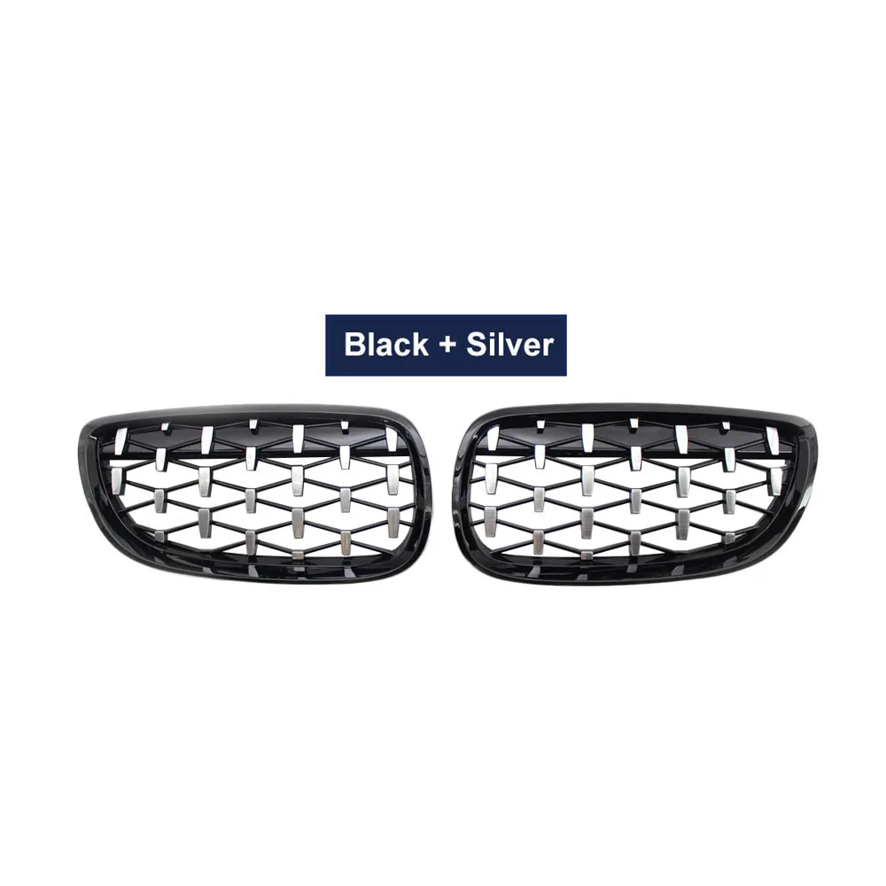 

Передняя решетка радиатора, Алмазный метеоритный гриль для BMW 3 серии E92 E93 Coupe 2006-2010, хромированные глянцевые черные внешние аксессуары