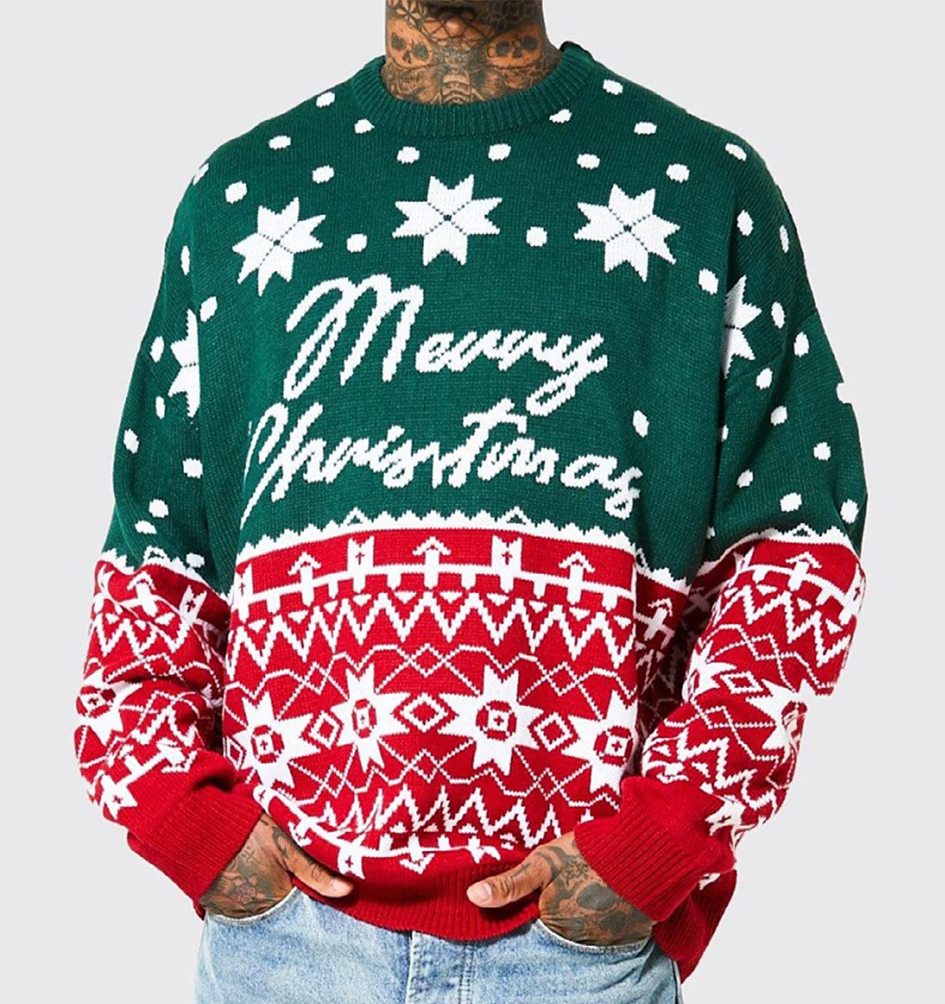 Новый свитер для рождественской вечеринки модный уличный рождественский
