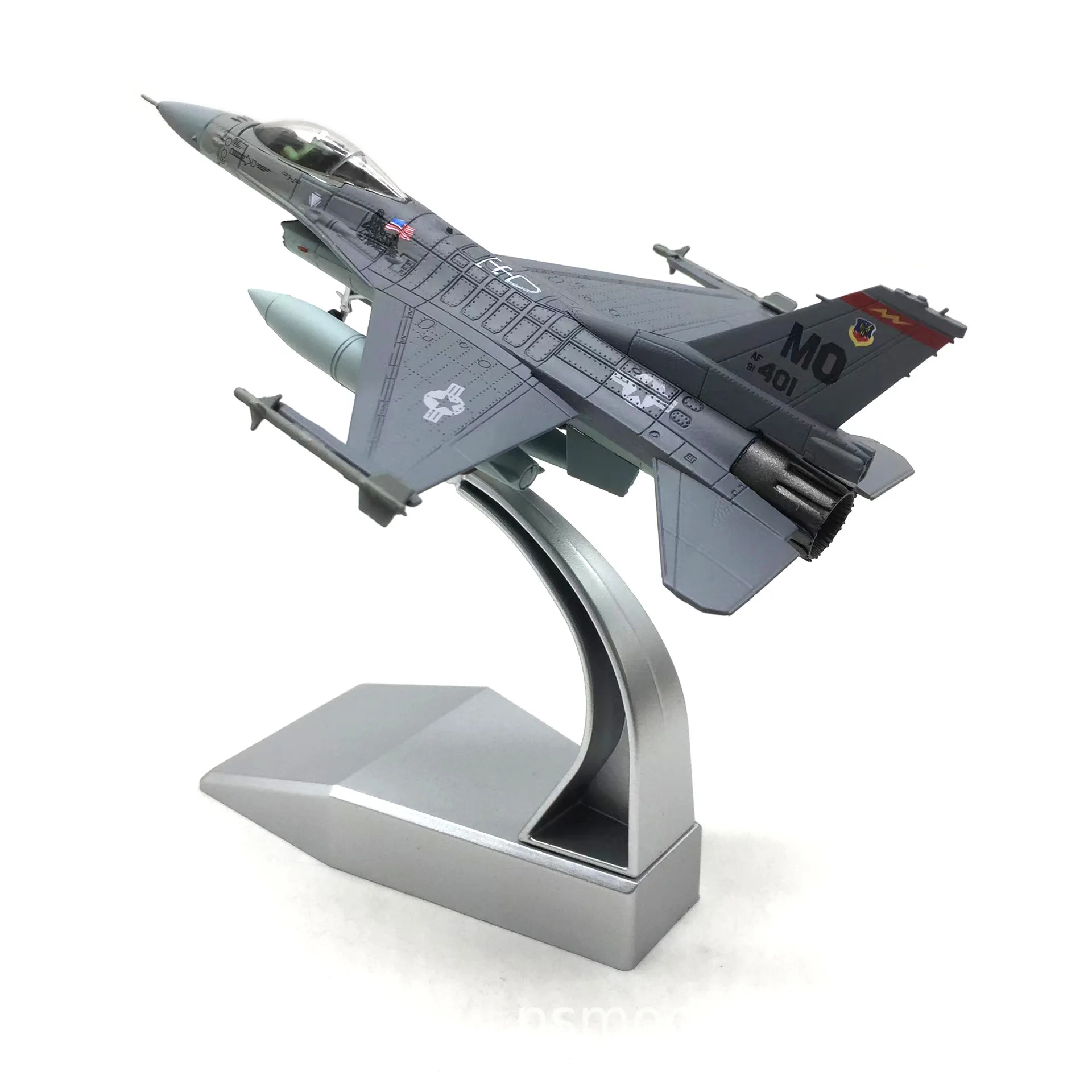 1:100 F-16C Модель истребителя USAF и стенд Коллекция подарков F-16 из сплава Самолет