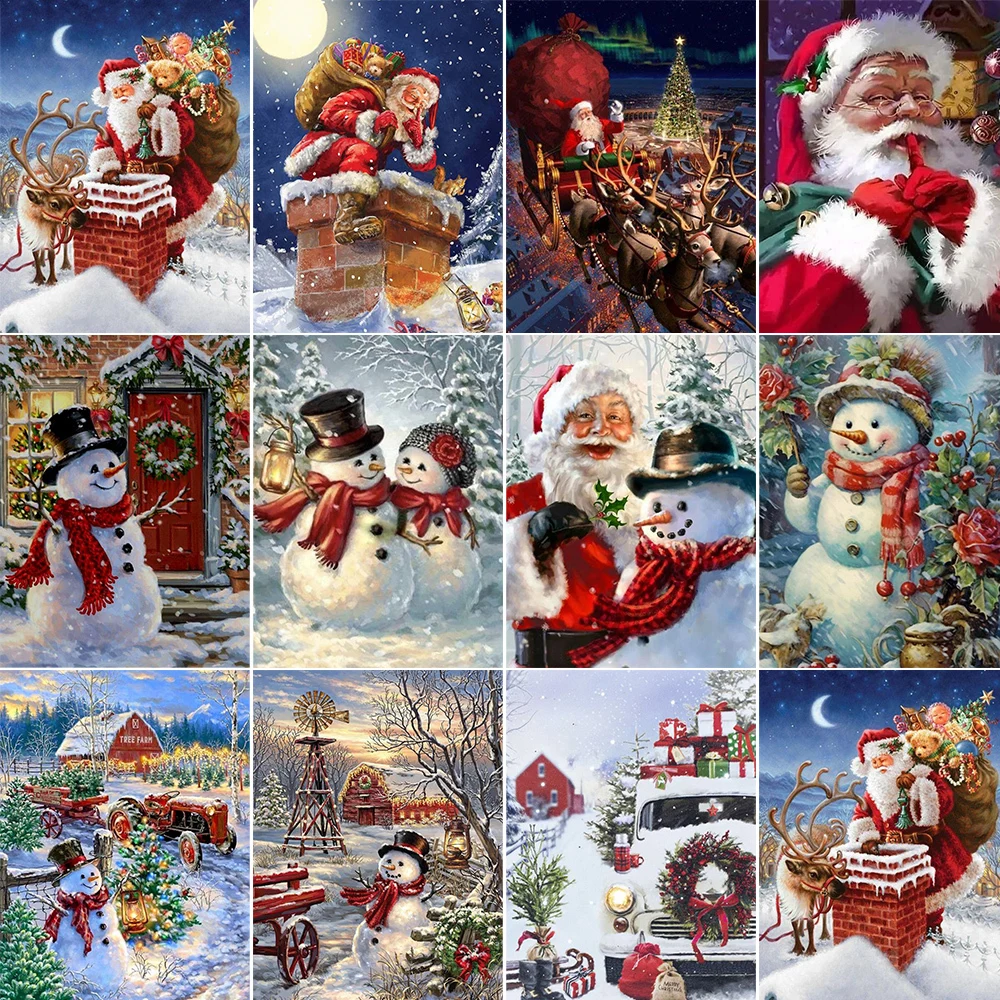 Мультяшные фотообои по номерам Diy подарок для детей набор рисования